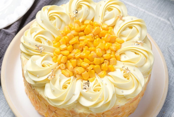 Bánh kem bắp phô mai ngon mát cho mùa hè | Bánh cheesecake bắp | Sweet Corn Cheesecake