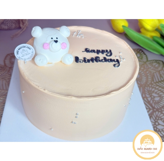Bánh Kem Sữa Tươi Gấu | BKST62 Size 16